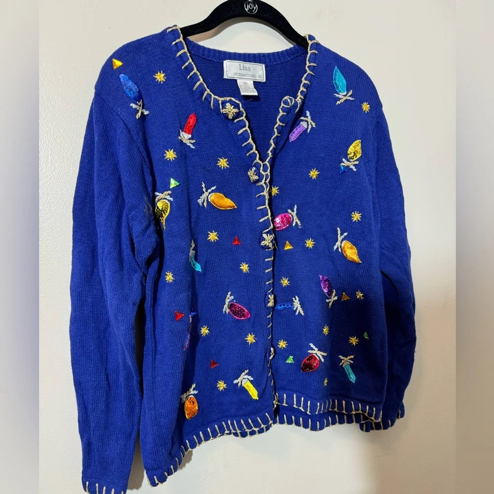 Lisa International Vintage Holiday Sweater - Picture 2 of 8